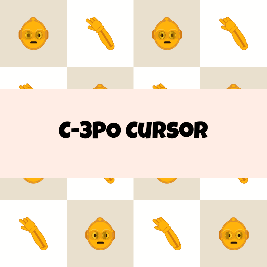 Preview C-3PO cursor custom cursor pack